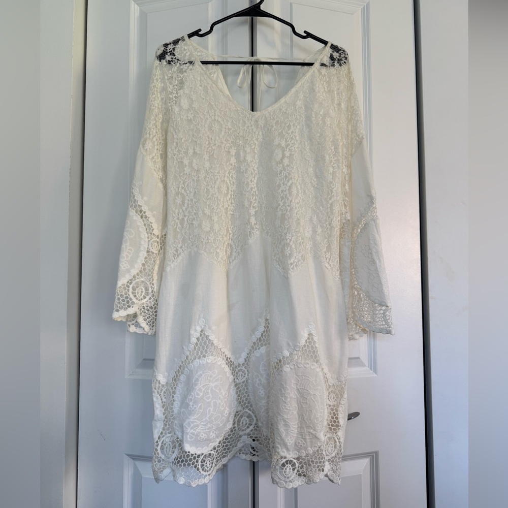 Mystree White Lace Dress